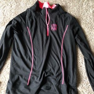 Love Pink Half Zip Yoga Sweatshirt